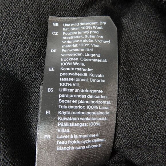 COS Merino Wool Bardot Maxi Sweater DRESS Size L Black Off The Shoulder NEW $150 - Picture 8 of 8